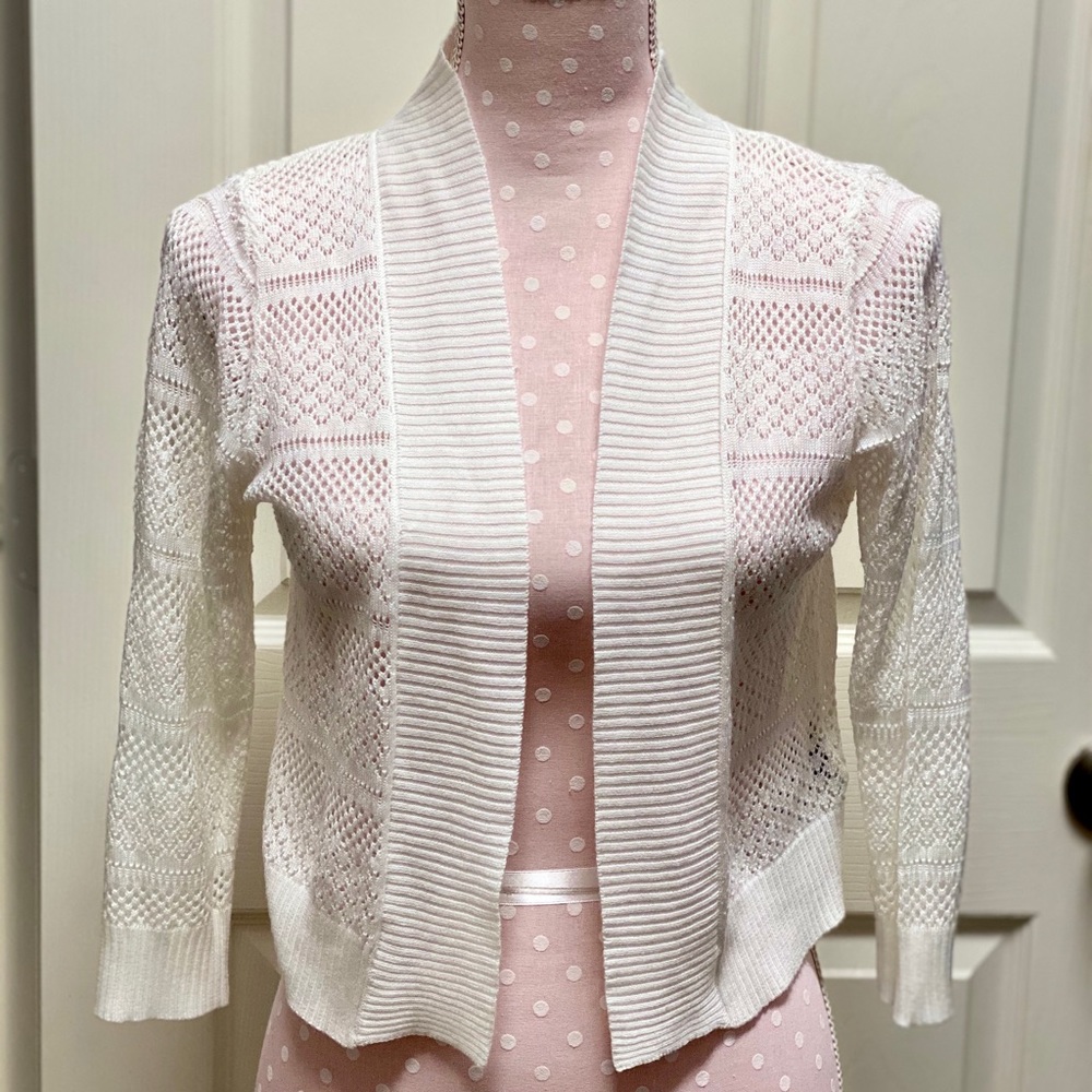 SOLD White cardigan